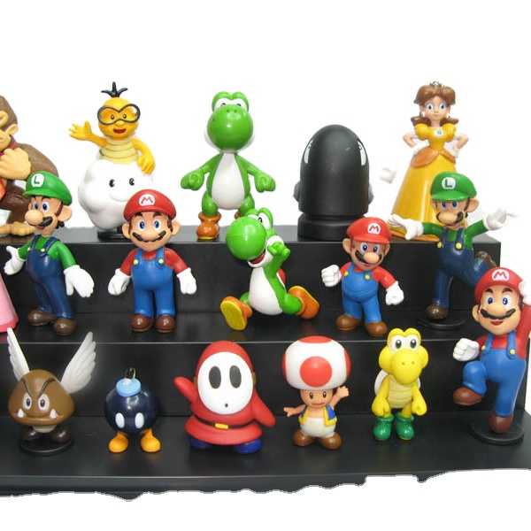 Оптовая продажа 18 шт./компл. Марио фигурку, игровые mario bros Фигура Куклы, ПВХ фигурка игрушки для украшения