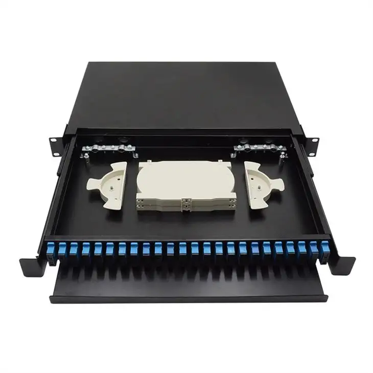 19'' Fiber Optic patch panel rack mount terminal box 24 port SC/LC/FC/ST