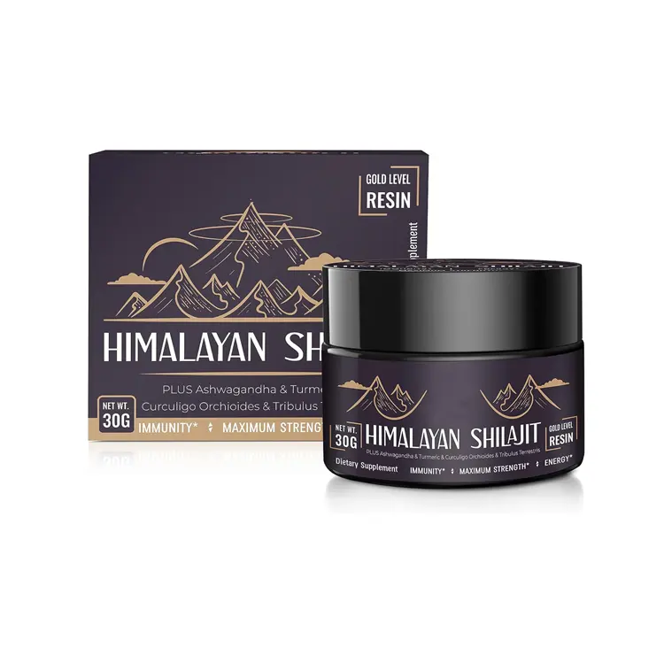 Private Label Shilajit Extract Fulvic Acid Liquid 10g 30g 50g Shilajit Resin Pure Himalayan