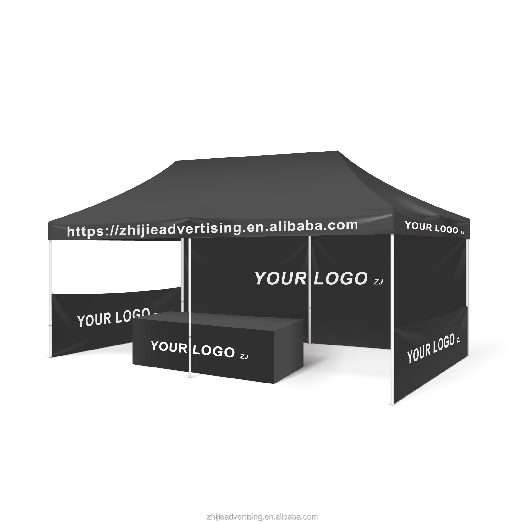 2023 Waterproof Logo 3x6m Outdoor Aluminium Folding Exhibition Event Awning Marquee gazebos Canopy Pop Up Trad Show Tent