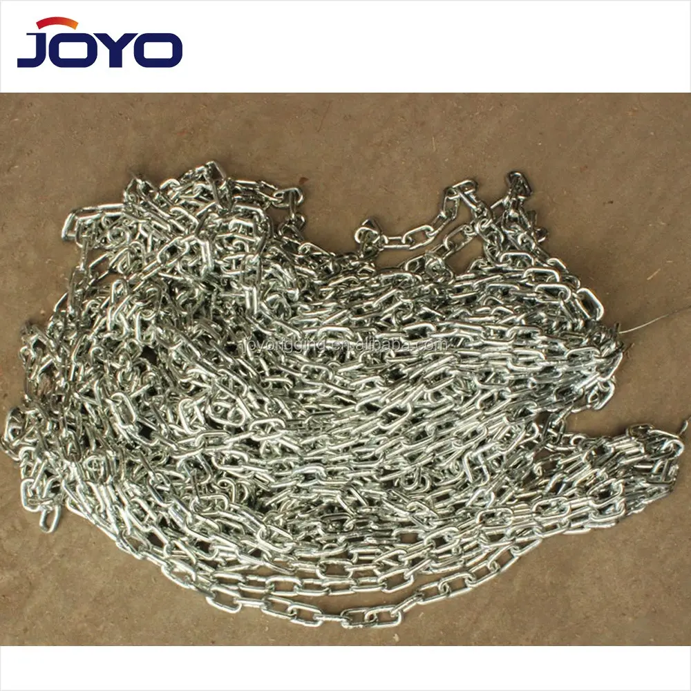 G30 alloy Polished Galvanized steel middle link metal chains