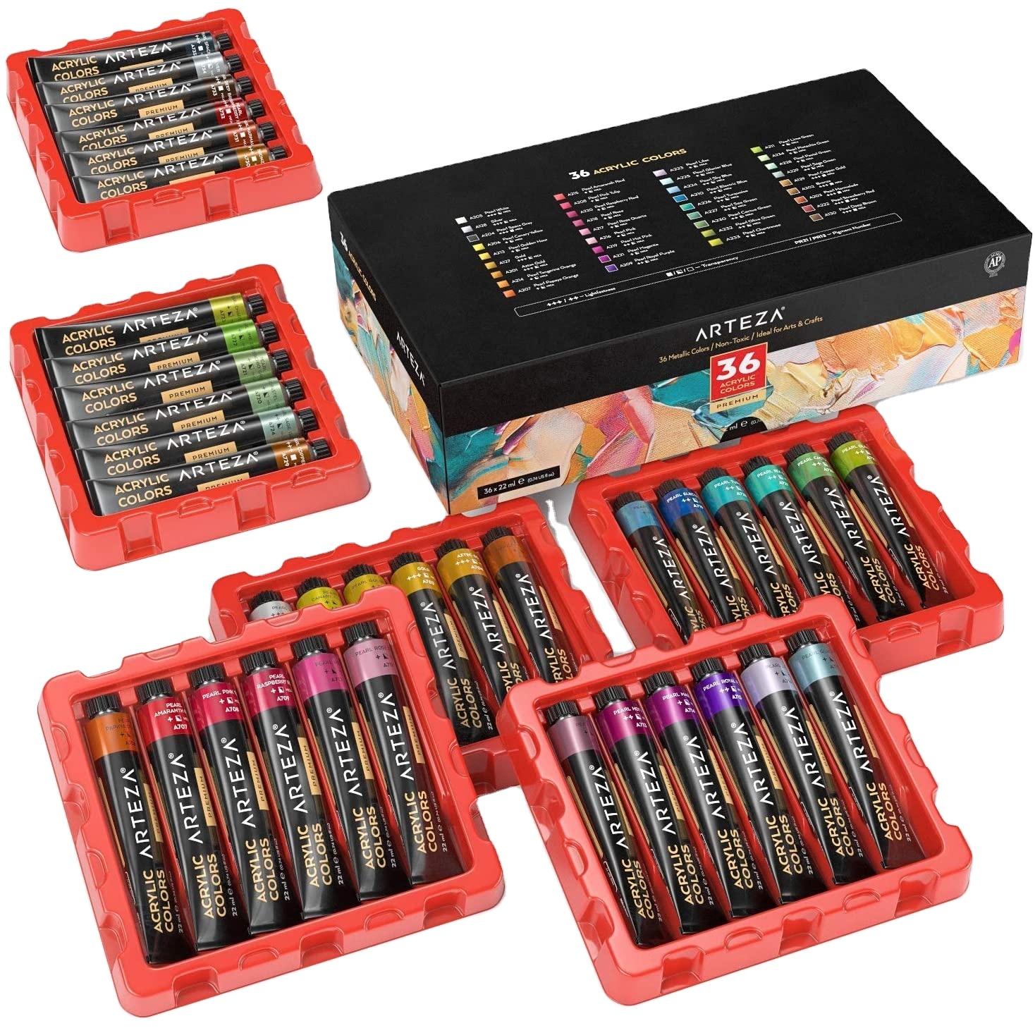 Art Supplies Craft Arteza Acrylic Paint Set Acrylic Color