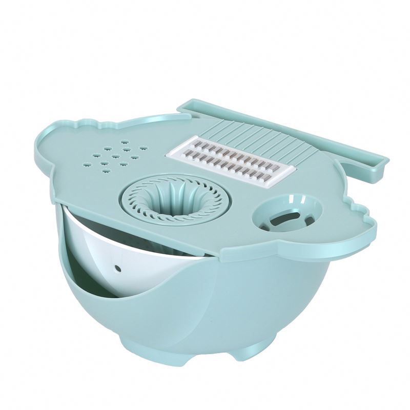 Kitchen Gadget 7 In 1 Innovation Multi-functional Vegetable Chopper And Grater With Drain Basket Slicer And Peeler