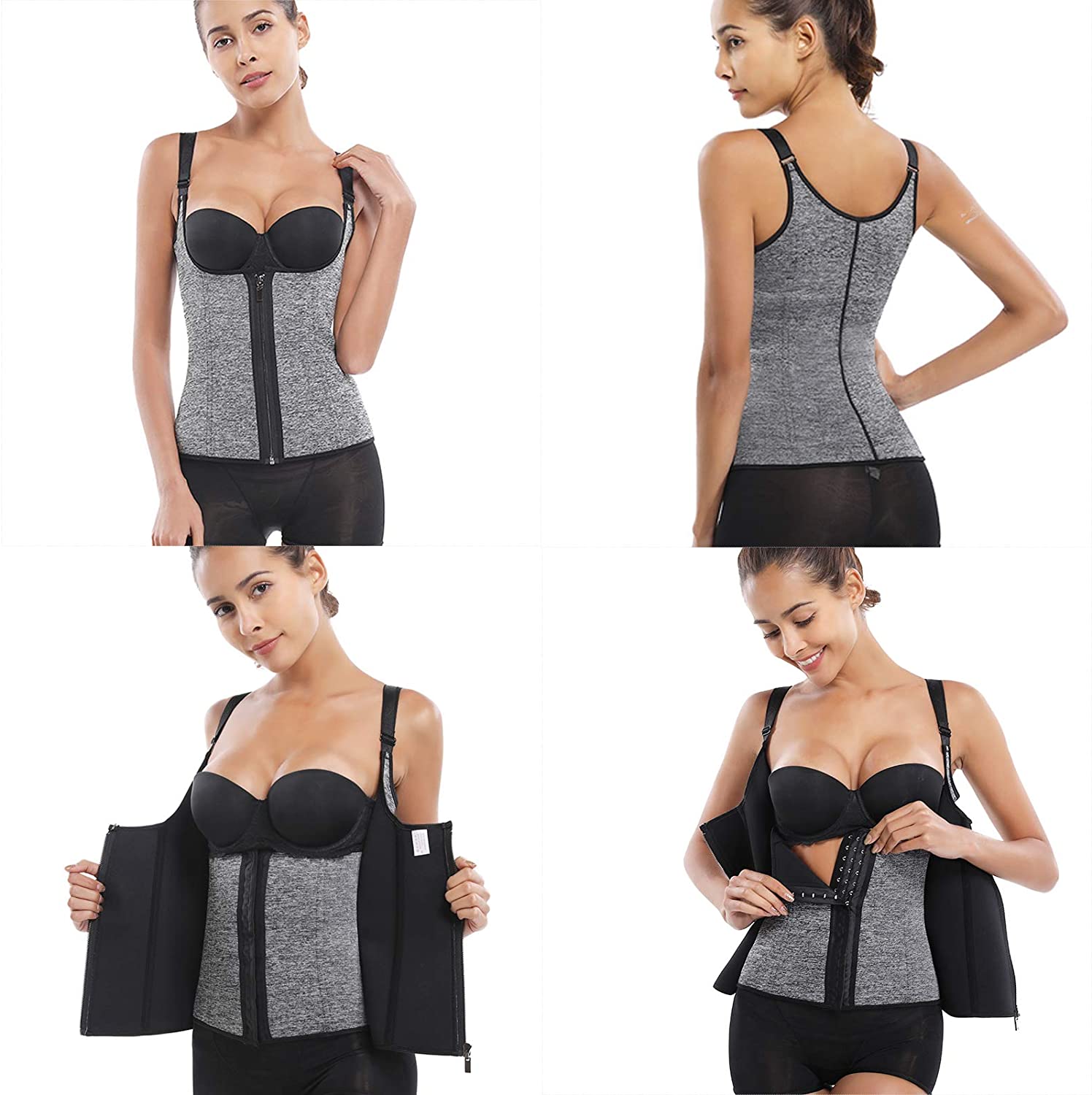 Hot Women Slimming Ultra Sauna Waist Trainer Body Shaper Sweat Suit Gym Vest