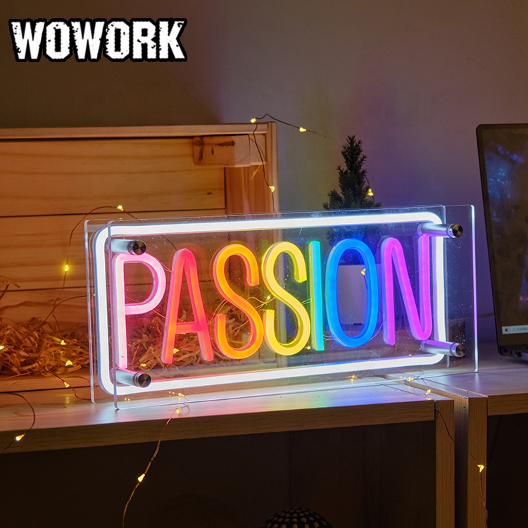 2021 Новые поступления WOWORK fushun, 3d шкатулка для Витрины Магазина, настенное искусство, RGB светодиодные силиконовые гибкие неоновые полоски, шкатулка для письма для домашнего декора