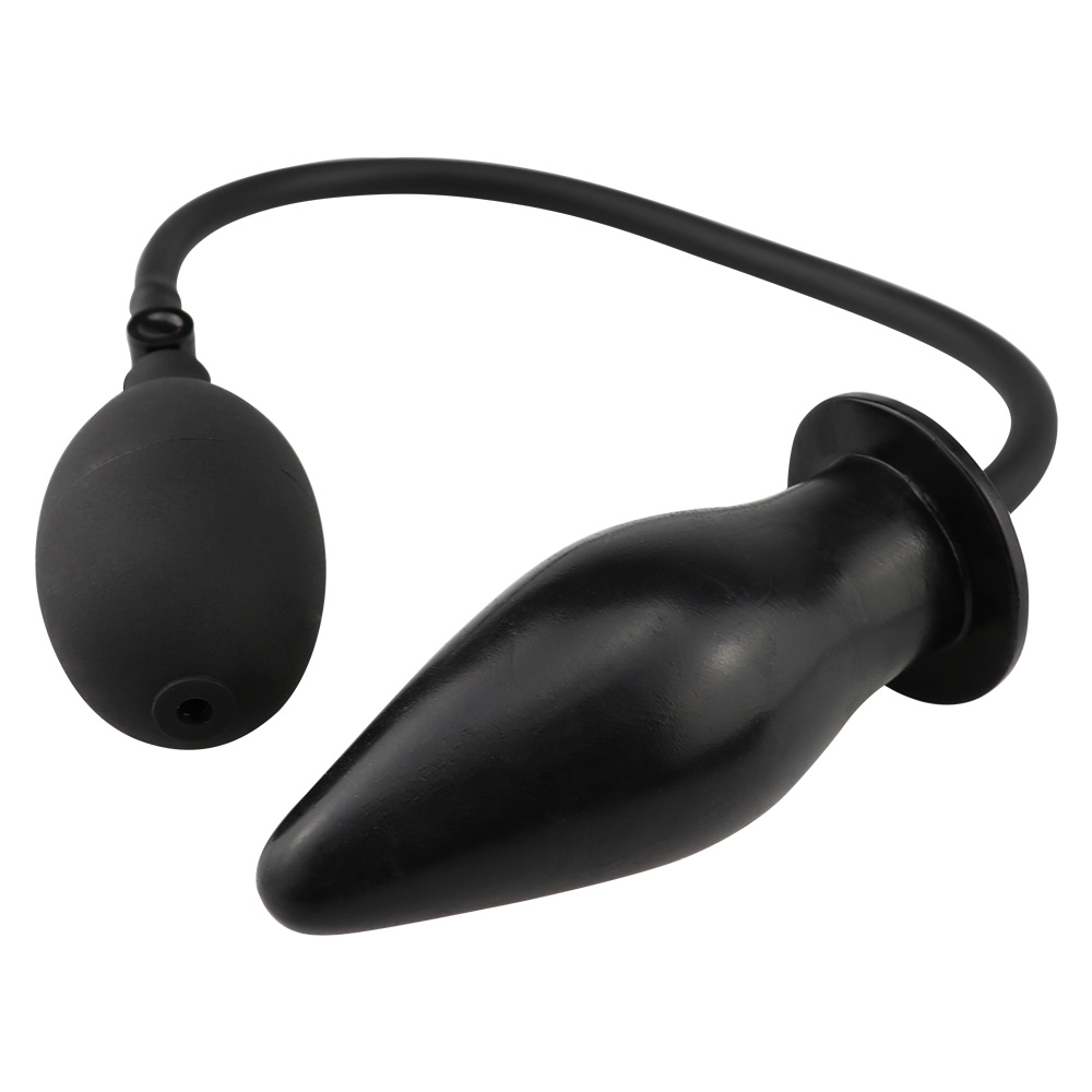 Inflatable Anal Plug Dildo Expand Vagina Pump Black Expandable Butt Plug Stimulator Anal Sex Toy Drop Shipping