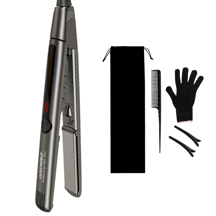 Titanium Thin Lizze Extremo Plancha Para El Cabello 480F/250C Hair Straightener Flat Iron/