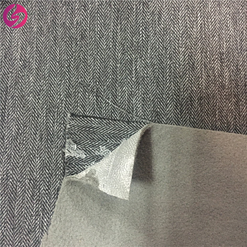 High quality 100%Polyester 300D cationic melange herringbone fabric with breathable waterproof TPU for winter jacket men