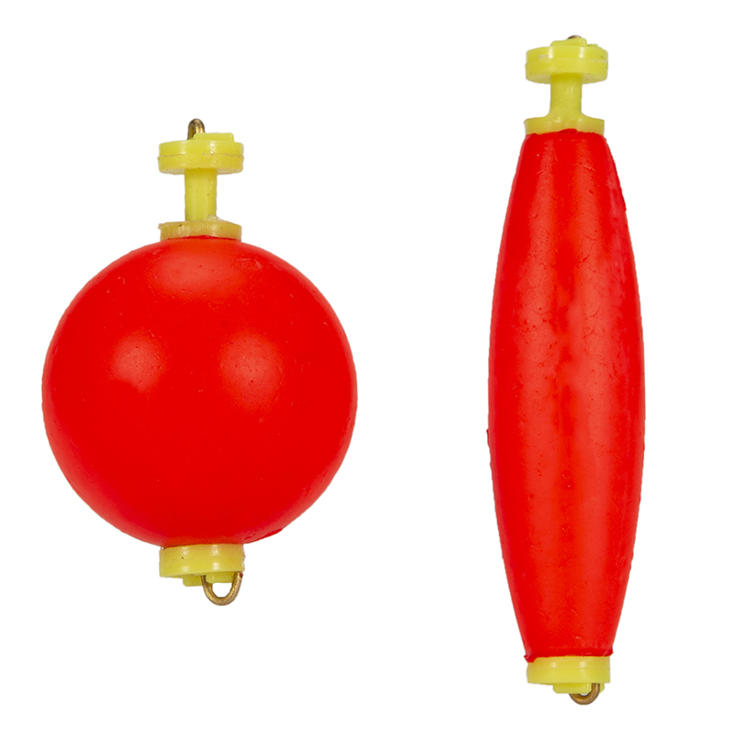 wholesale flourscent red round eps foam sea fishing bobber floats 10pcs per bag fishing float set foam fishing float kit