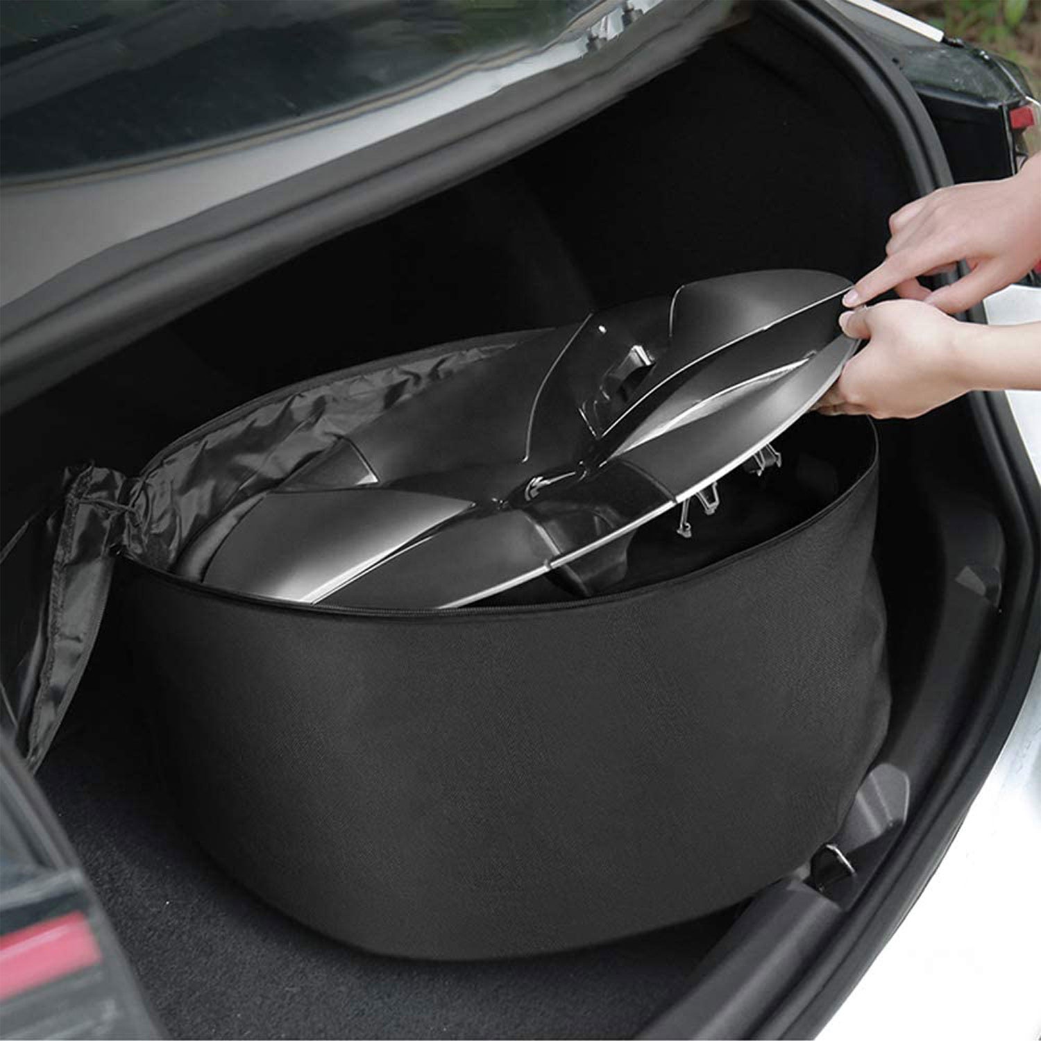 18" 19" Wheel Cover for Tesla Model 3 Model Y,Hubcap Storage Bag
