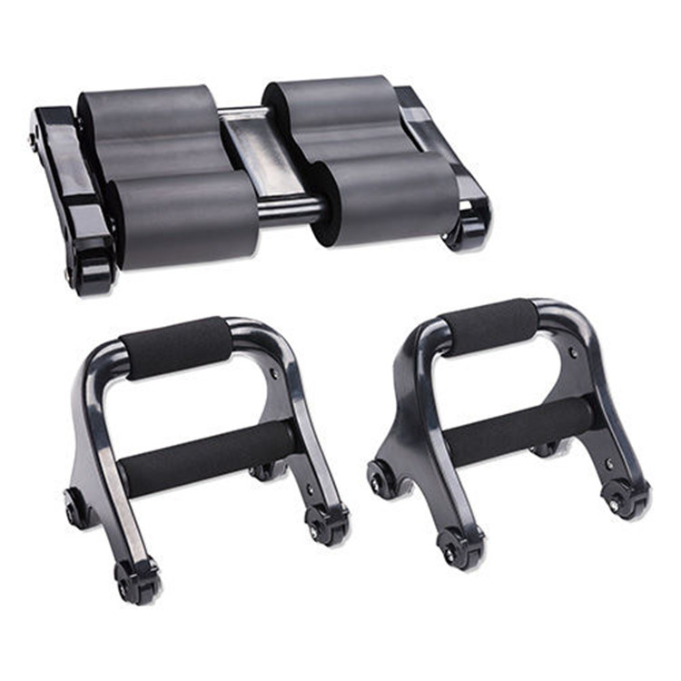 Hot sale fitness equipment folding brakes push-ups abdominal AB wheel roll