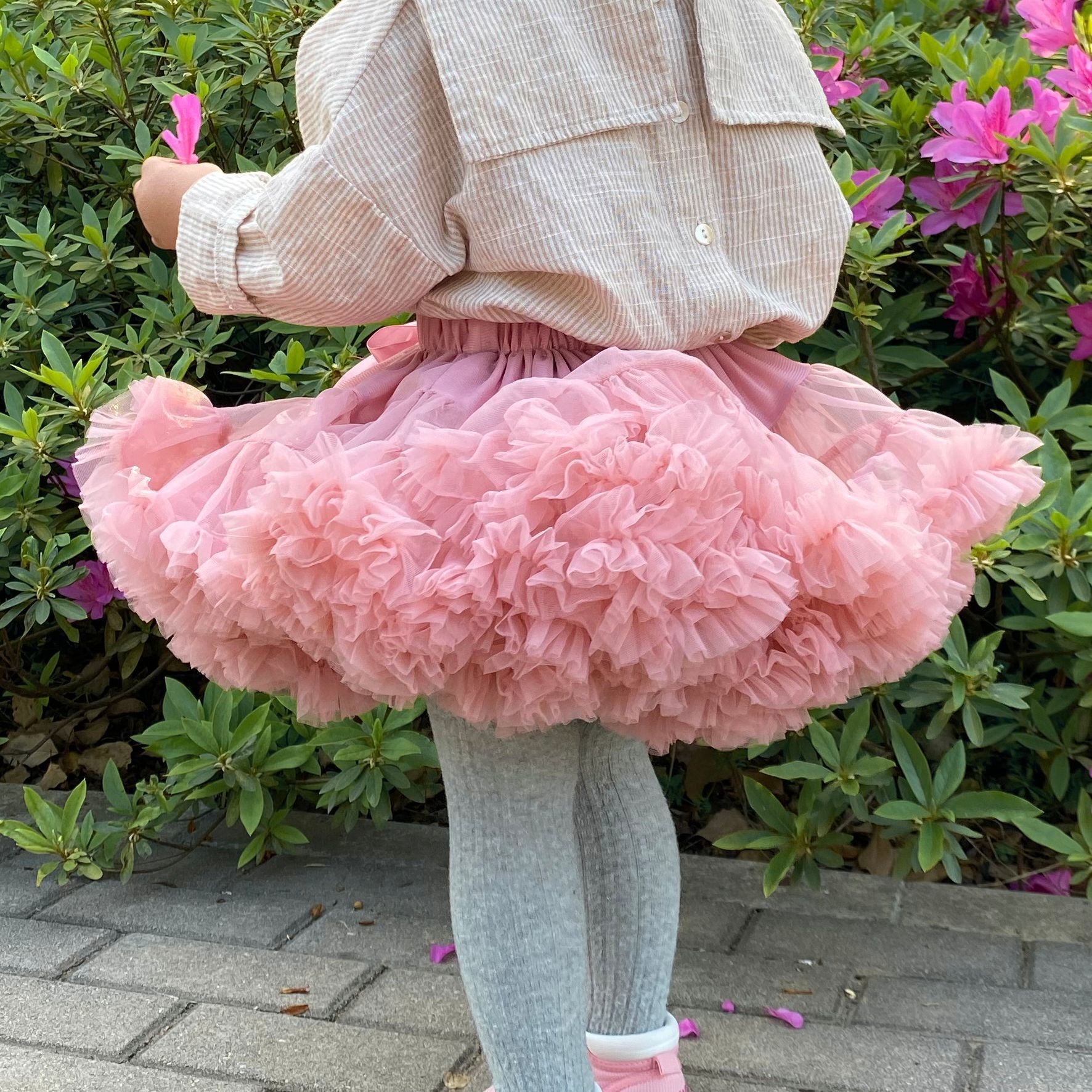 Autumn and Winter Baby Girls Lace Clothing Explosion Models Kids Mesh Princess Skirts Tutu