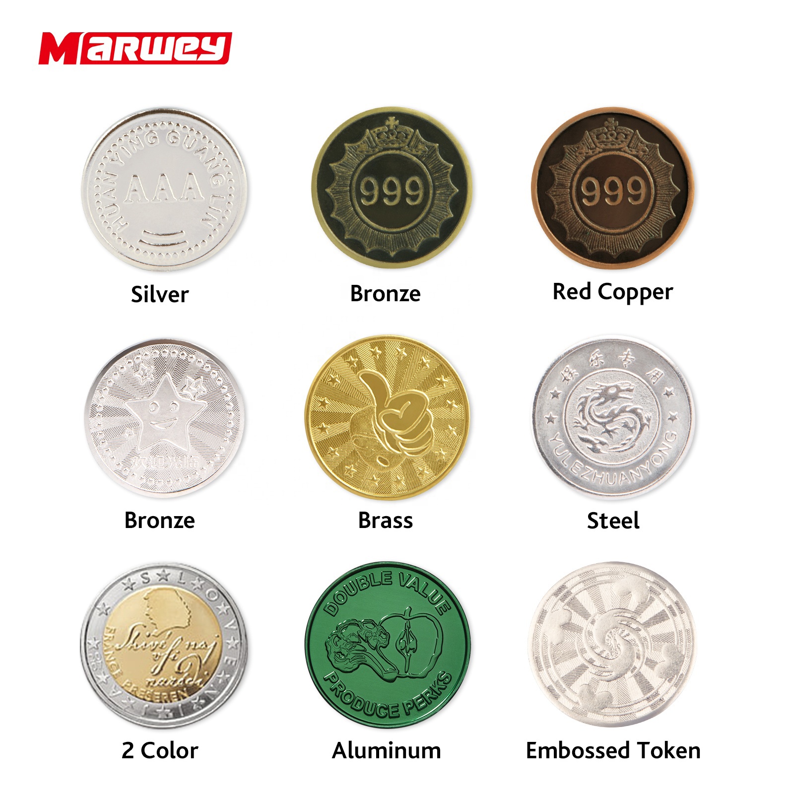 Factory Wholesale Token Coins OEM Cheap Price Custom Arcade Game Tokens Coin