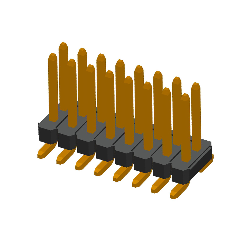 Pin Header Terminals Block Type Connector 1.27 mm Pitch Male Auto parts SMT Tubular Cable Lugs