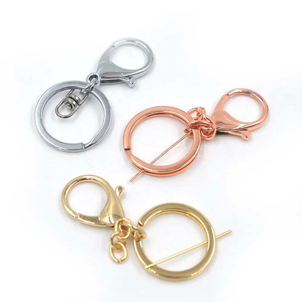 Gold SIlver Plated Jewelry Findings Lobster Clasp Hooks Keychain DIY Materials Jump Rings Necklace Bracelet Jewelry Making