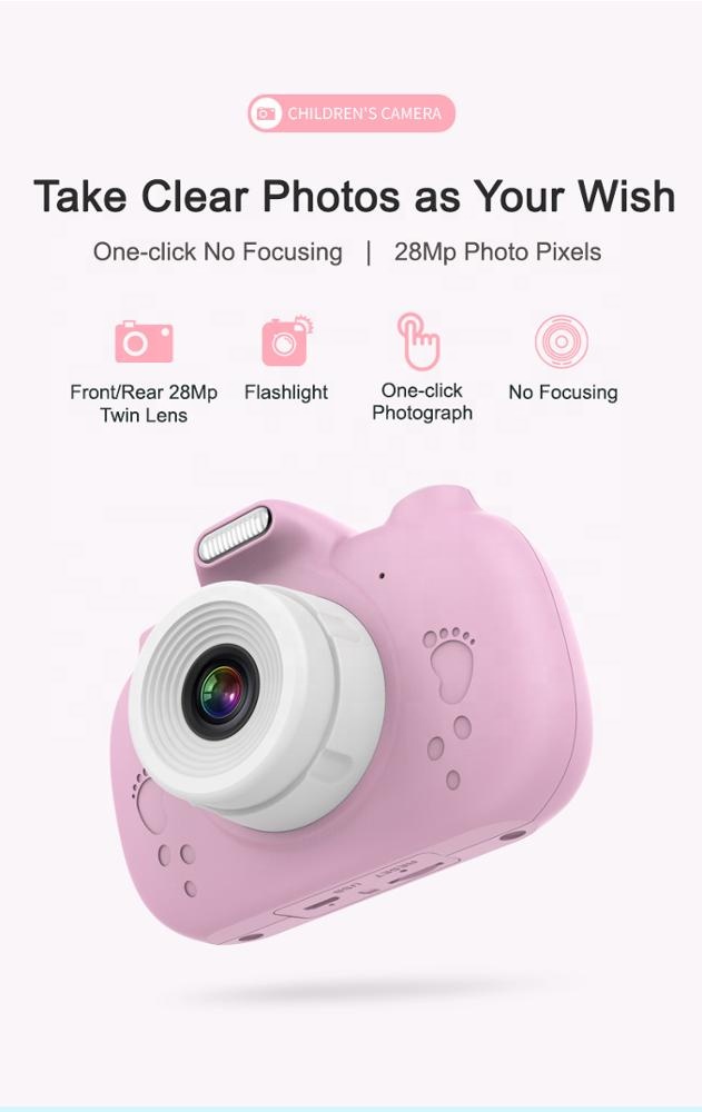 28MP 3,0 дюймов 1080P HD сенсорным экраном wi-fi передачи фонарик с зеркальными камерами принтом в виде фотокамеры новая детская игрушечная камера для детей