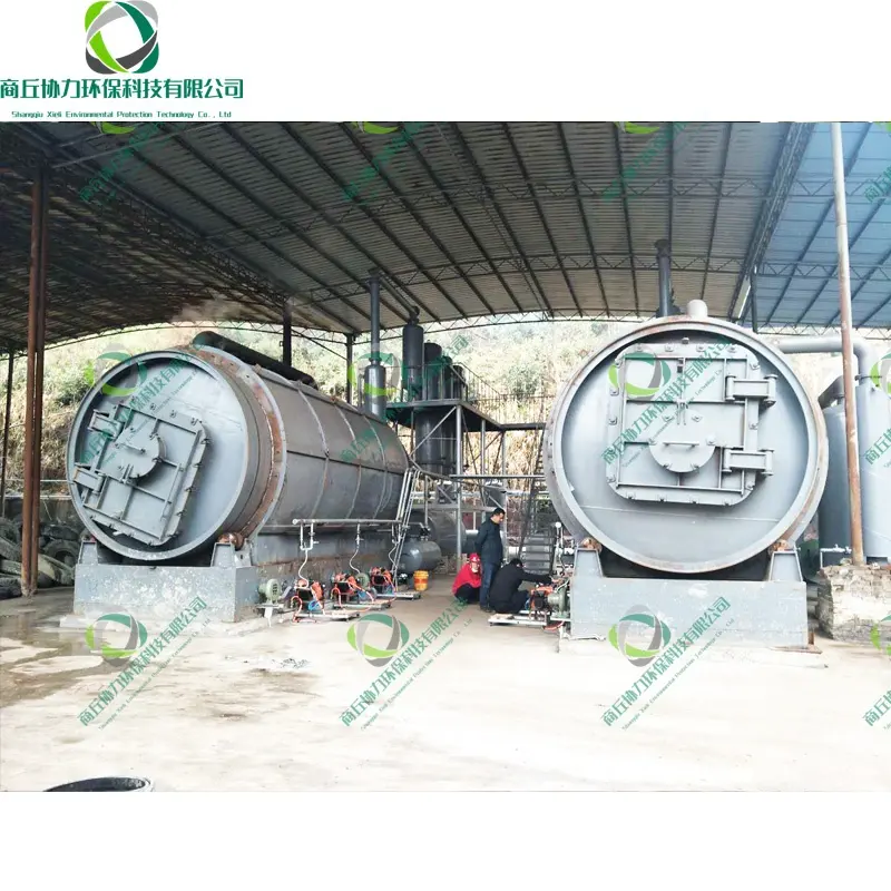 24 Hours Non-Stop Fully Continuous Plastic Pyrolysis Plant 1ton Per Hour 60 Ton Per Day
