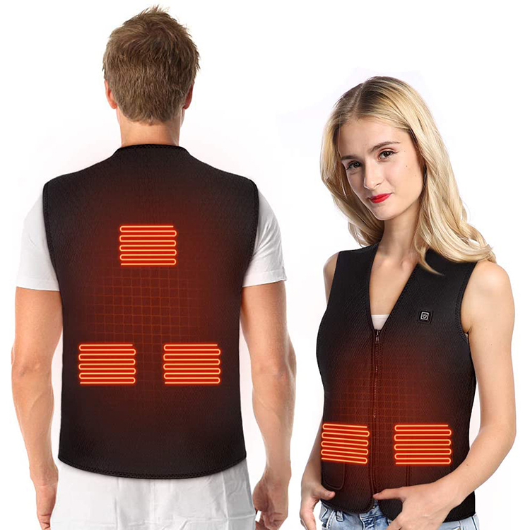 heating warm vest inner tank battery 9 zone description high-end intelligent charging and heating vest jacket without m