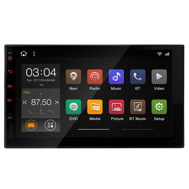 Падение доставка 7 дюймов сенсорный экран 2G + 32G с GPS навигацией, Wi-Fi, Зеркало Ссылка двойной din Android 10 автомобильный радиоприемник
