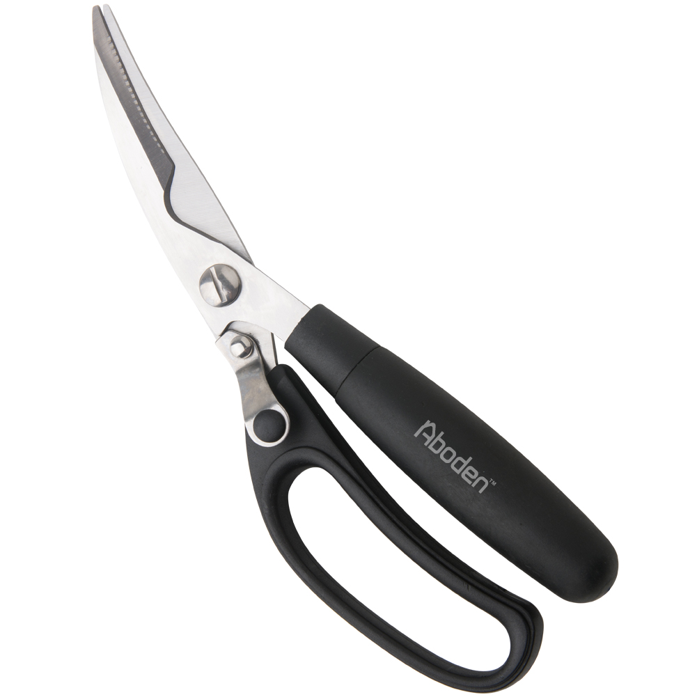 Heavy Duty Poultry Shears, Stainless Steel with Non-Slip Handles Heavy Duty Chicken Shears With Soft Rubber Grips - Profe