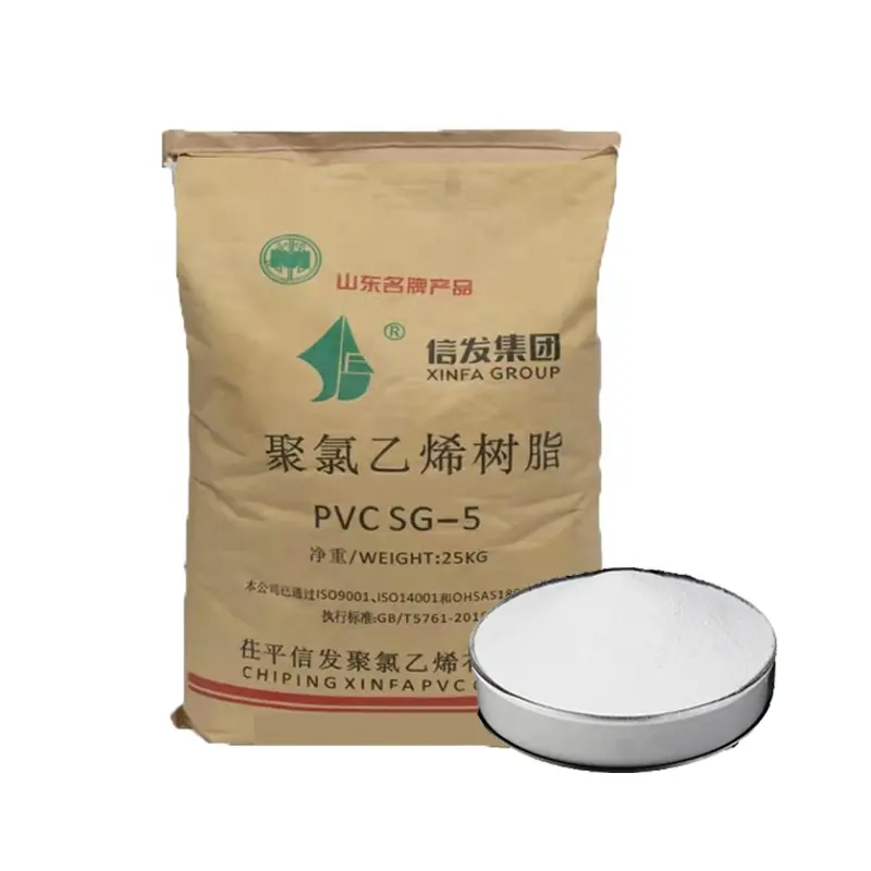 High Quality  Factory Price Industry  Grade PVC Resin k67 raw material SG5