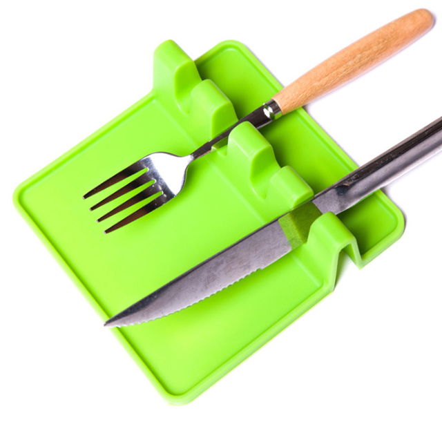 Food Grade Kitchen Utensil Spoon Rest Holder Silicone Kitchen Tools Utensils Accessories For Kitchen