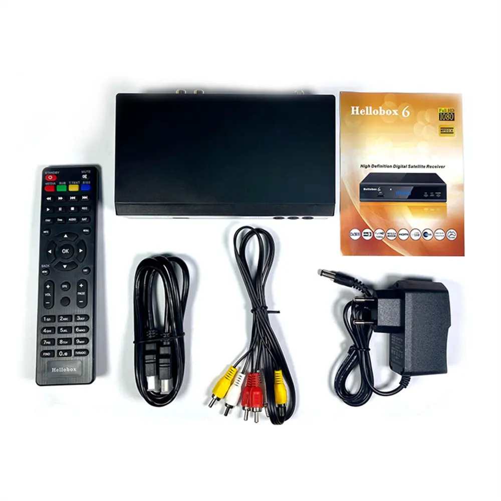 hellobox 8 H 265 HEVC DVB-S2 S2X T2 Satellite Receiver for South Africa market set top box Satellite TV Receiver Built-In WiFi