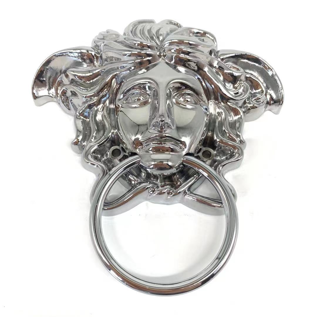 Медальон из сплава, эмблема Medusa для дивана, большая декоративная эмблема Medusa из сплава для мебели