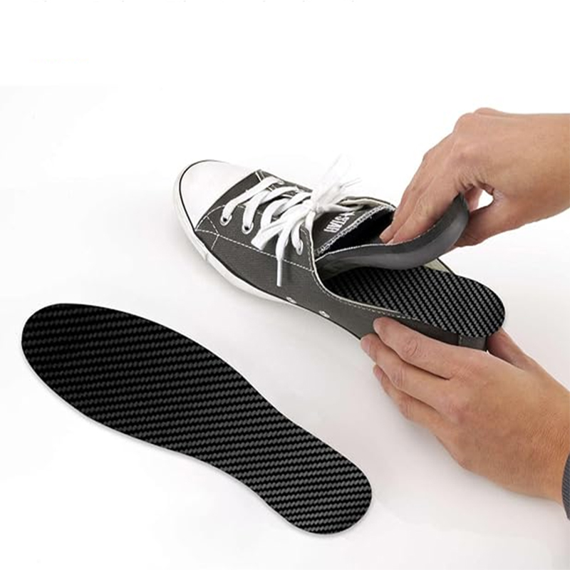Customized Lightweight Carbon Fiber Insoles Shock Absorbing Pads for Basketball Football Industry Toy Premium Fabric Insoles