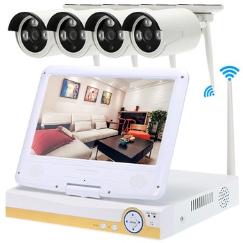 Оптовая продажа Открытый CMOS наблюдение cctv камеры безопасности системы DVR kit wifi Беспроводная ip камера системы