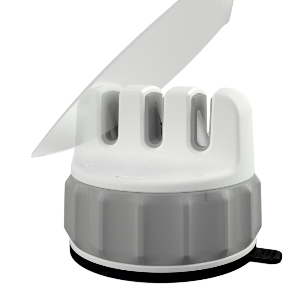 Amazon Best Seller Mini Manual Stainless Steel 3 Stage kitchen sharpener knife sharpener