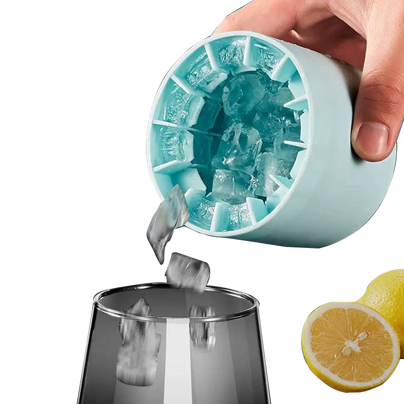 Silicone Sustainable round Ice Cup Mold 3D Silicone Ice Cube Cylinder Maker Ice Cream Maker Tool