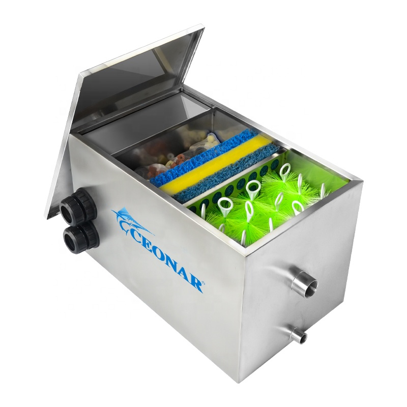 Indoor and Outdoor Fish Water Treatment aquaculture equipment bio filter media aquarium top filter
