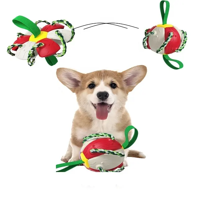 bulk Eco-friendly balls plastic Interactive Christmas dog ball puppy toy pet chewing dog toys
