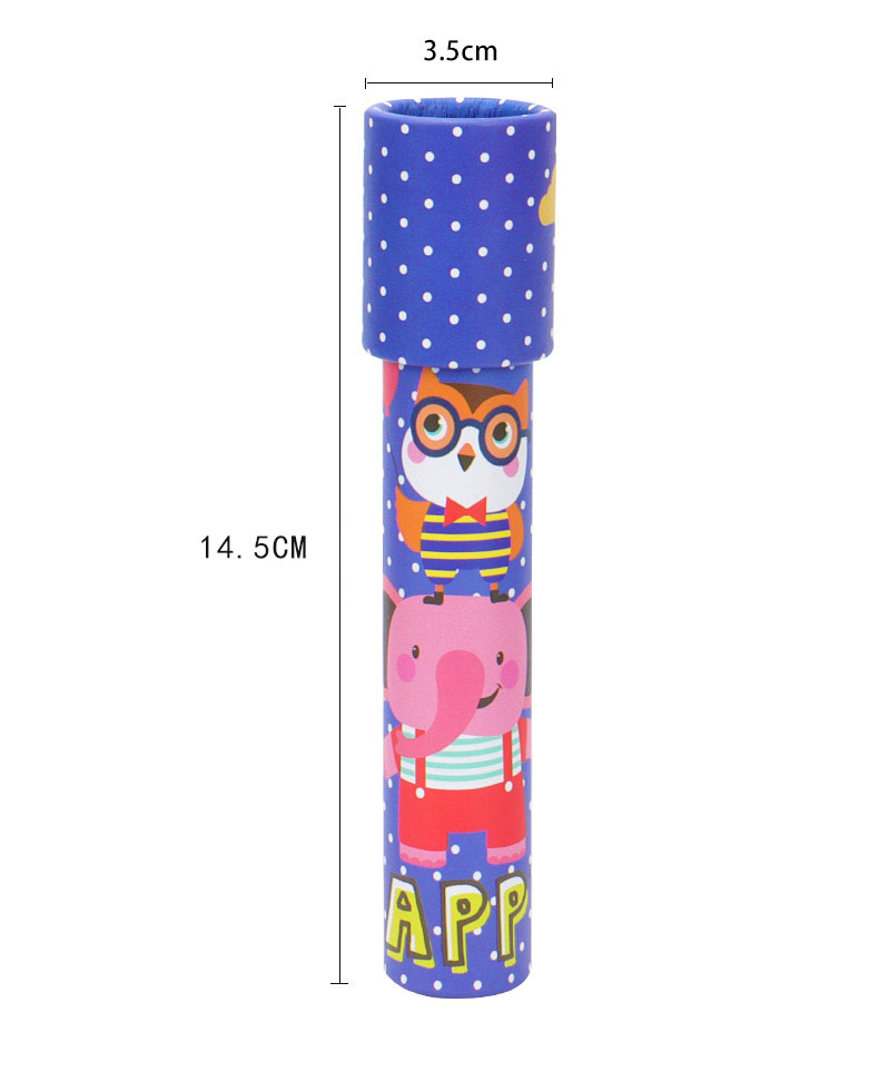Hot selling magic prism Kindergarten toy rotatable kaleidoscope children's interactive cartoon rotating paper kaleidoscope toy