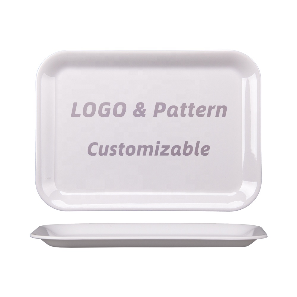 Trade Assurance Restaurant Hotel Service Tray Cheap Plastic Fast Food Tray Melamine Food Serving Tray