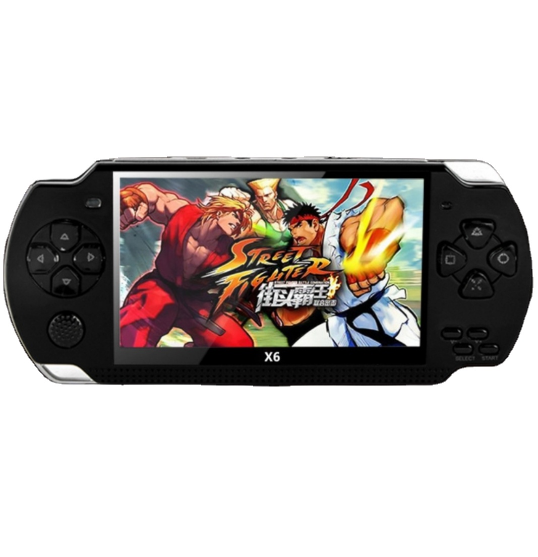 Переносная игровая консоль X6, экран 4,3 дюйма, 128 бит, игровые консоли, игровой плеер, реальный 8 ГБ для камеры, видео, электронной книги