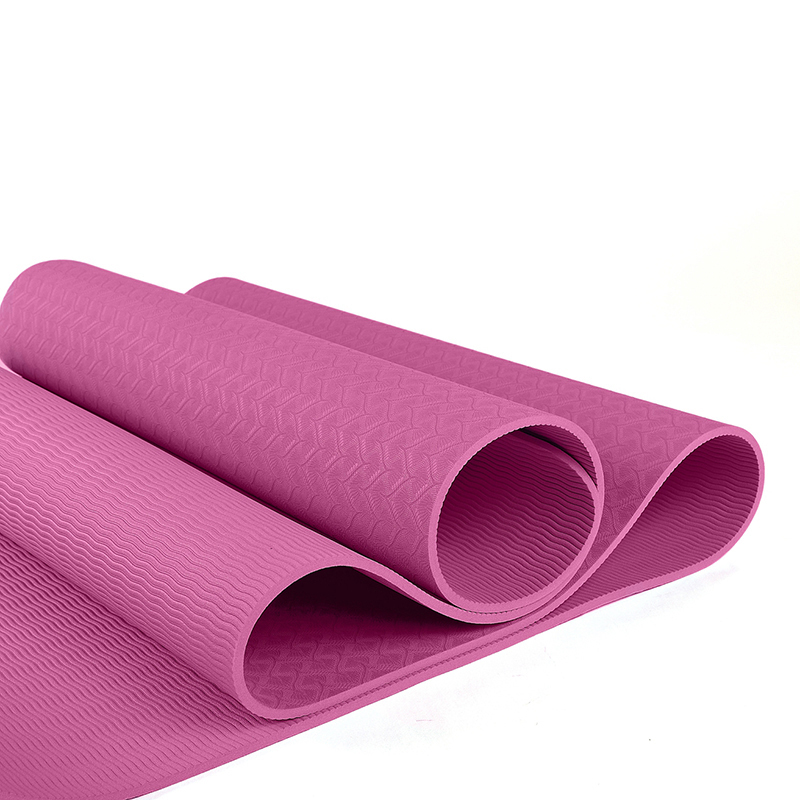 Индивидуальный логотип натуральный гибкий TPE Yogamat 6 мм с логотипом