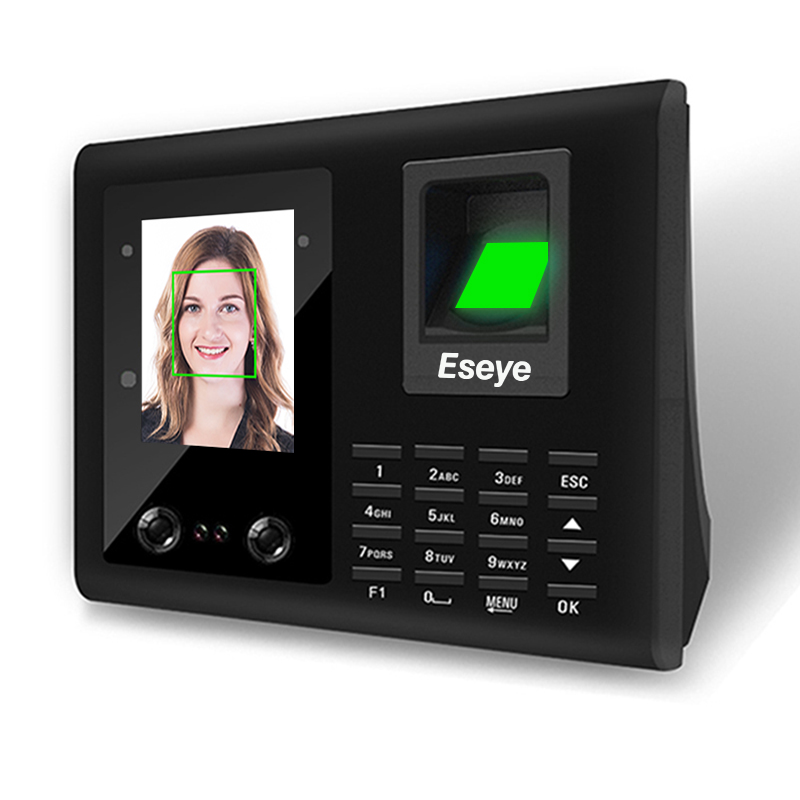Eseye 2,8 дюймов Распознавание лиц времени контроля доступа по отпечаткам пальцев