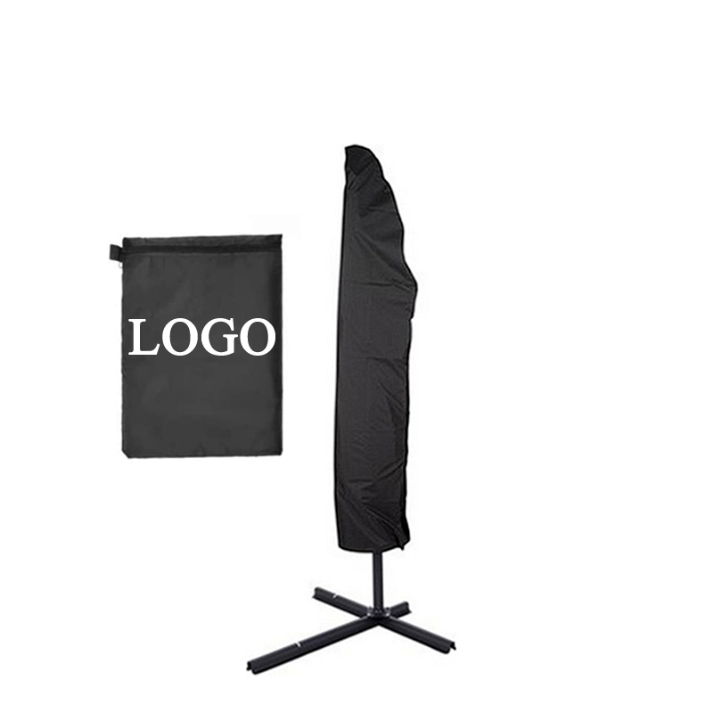 Black Patio Cantilever Parasol Umbrella Covers Compatible with 7ft to 13ft 210D Waterproof Durable Outdoor Market