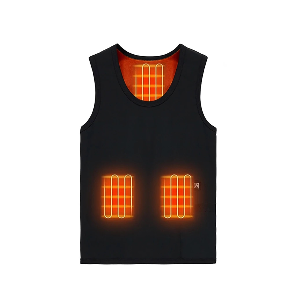 Adjustable USB Electric Heated Vest Temperature Heating Cotton Jackets Vest Warm Gilet Vest for Men and Women For Riding Skiing
