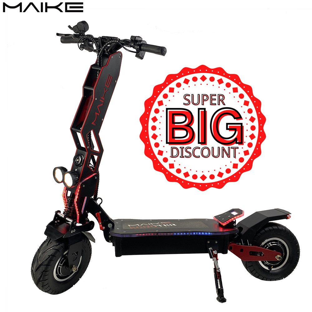 Amazon Горячая продажа Maike MKS 60v внедорожный двойной мотор 8000w e скутер 13 дюймов широкие колесные скутеры для взрослых