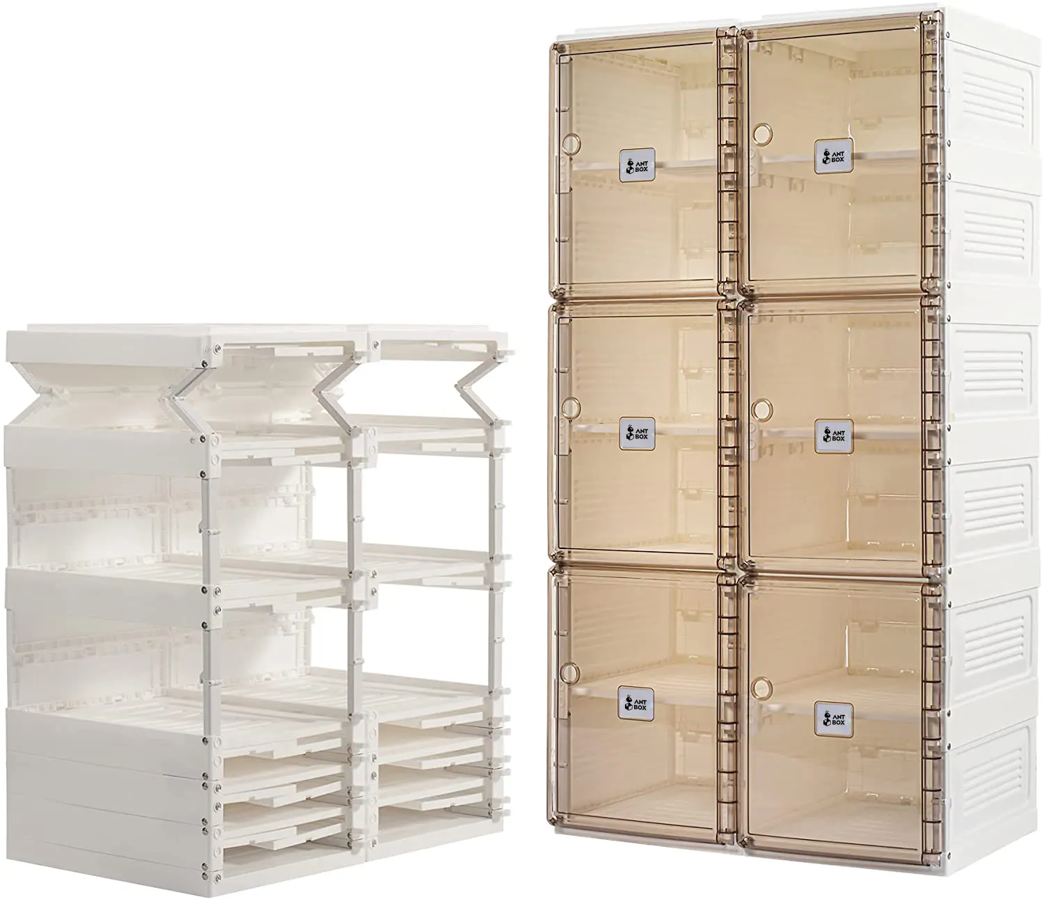 2022 sell now stackable shoes box storage holders clear fit all Basketball shoes storage  storage rack