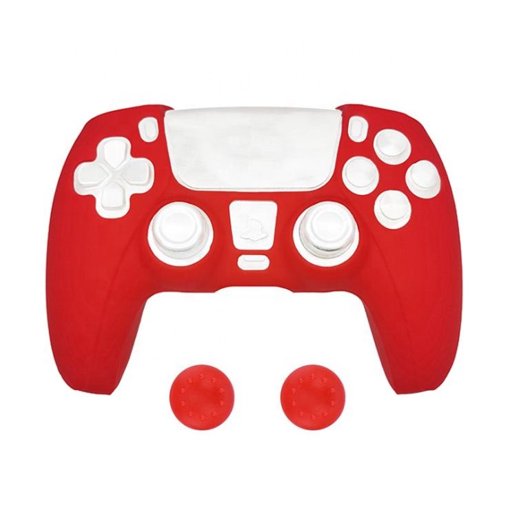 PS5 контроллер Skin PS5 аксессуары мягкий силиконовый резиновый чехол Защитный чехол для Playstation 5 игровой джойстик с 2 насадками для большого пальца