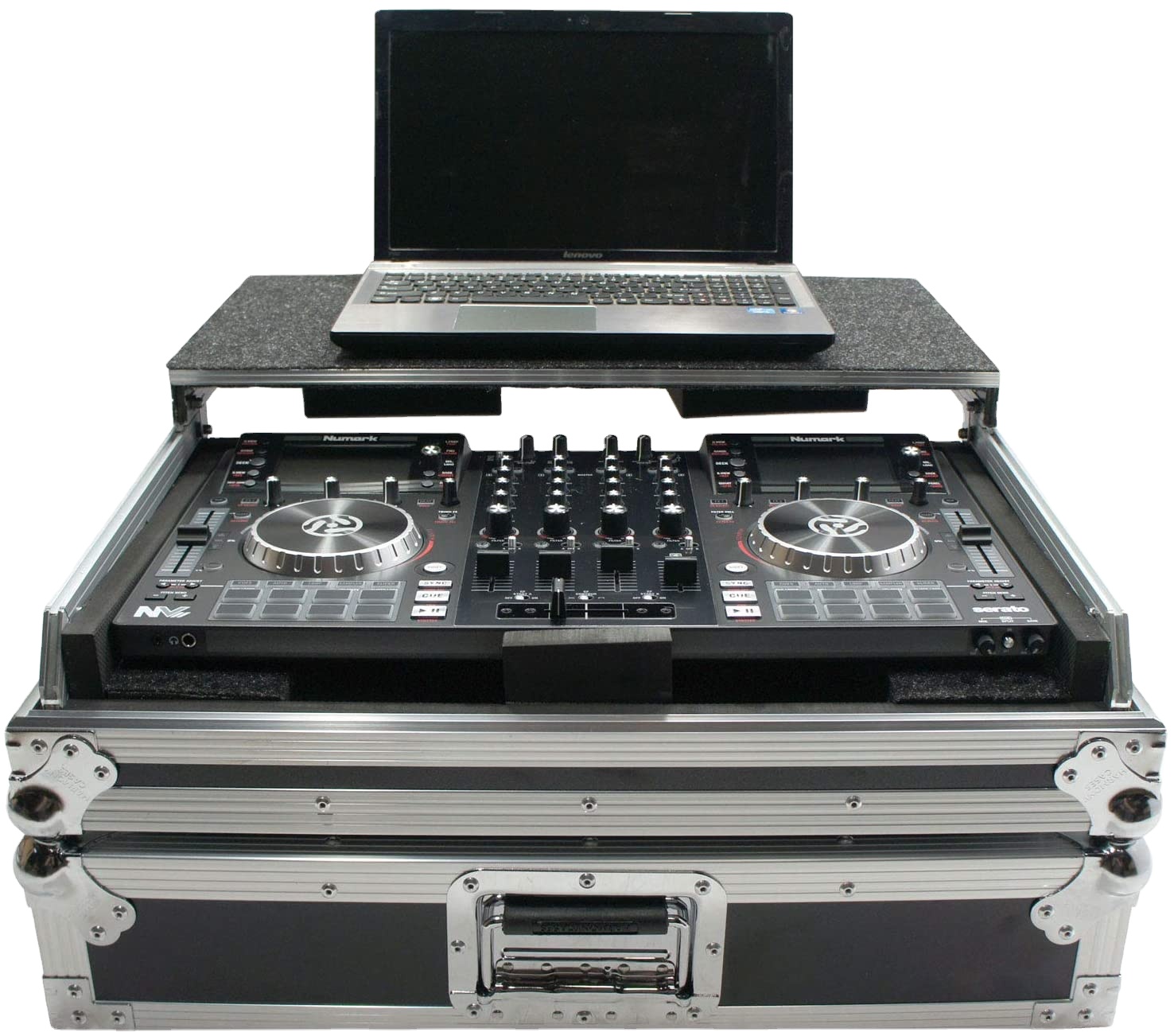 Чехол-подставка для ноутбука Harmony DJ HCNVLT Flight Glide Road DJ, совместимый с Numark NV