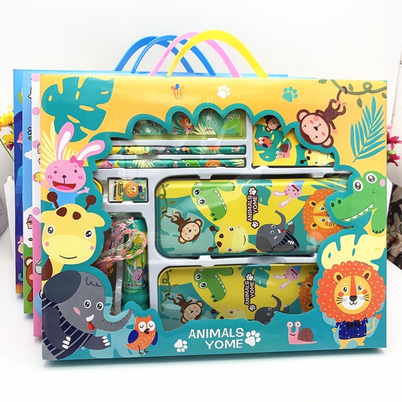 Wholesale Primary School Students Stationery Items Back to School Supplies Stationary Accessories Kit Kids Stationery Set