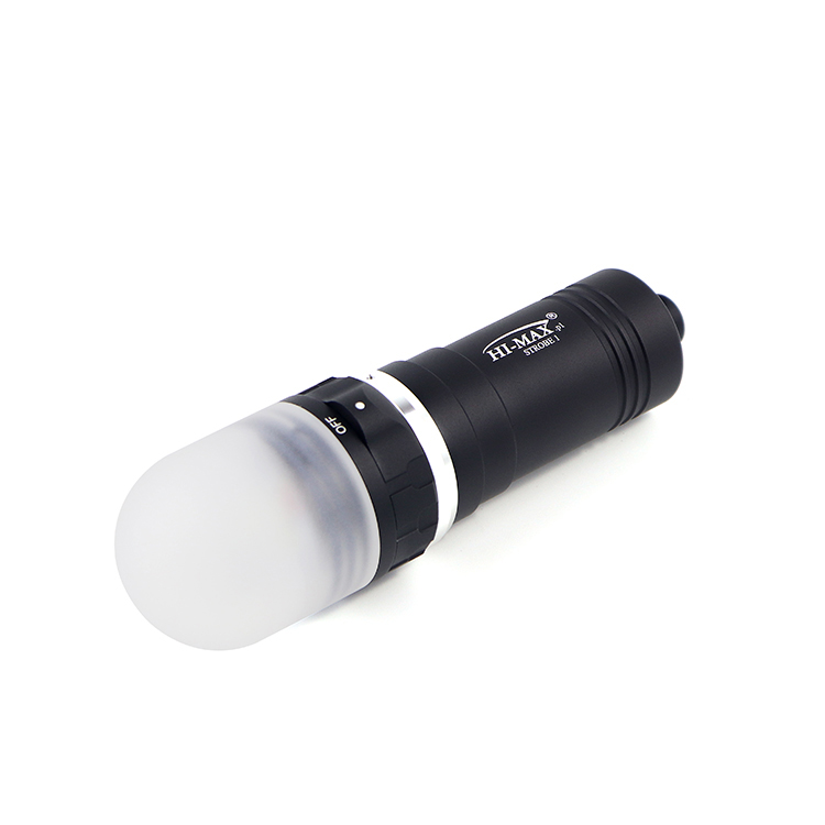 Hi-max Strobe 1 3 LED 8 hours Long Using time Waterproof Diving Lighting Leading Instructor Strobe Dive Light