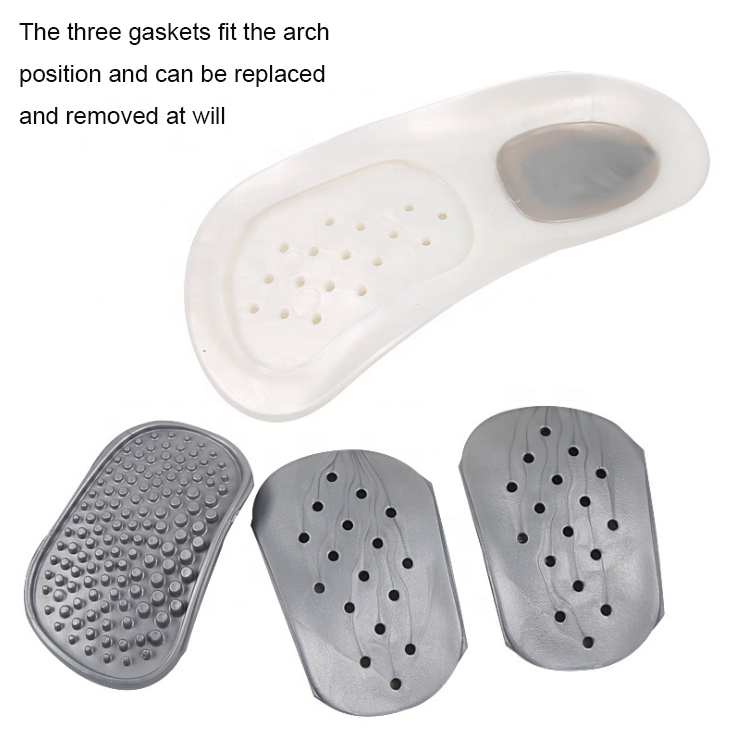 TPR orthotic orthopedic insoles 34 arch support insole arch pad massaging insoles
