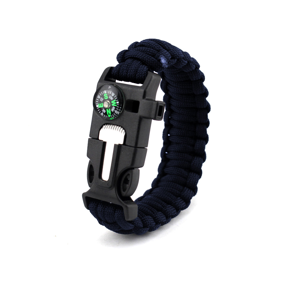 Outdoor Emergency Compass Bracelet Bracelet With Whistle Knife DH9300