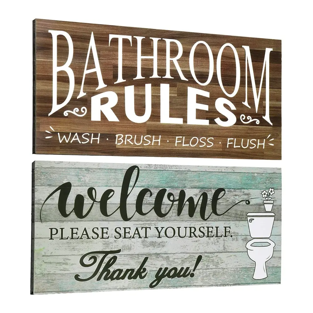 Настенный арт-Декор для ванной комнаты, забавный винтажный настенный знак для ванной комнаты, правила ванной комнаты, табличка, настенный подвесной знак приветствия